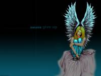 Angel sad angel wallpaper wings girl band