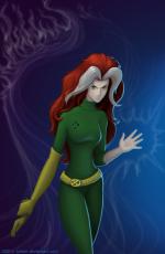 Rogue exposed by Juhani x-men character