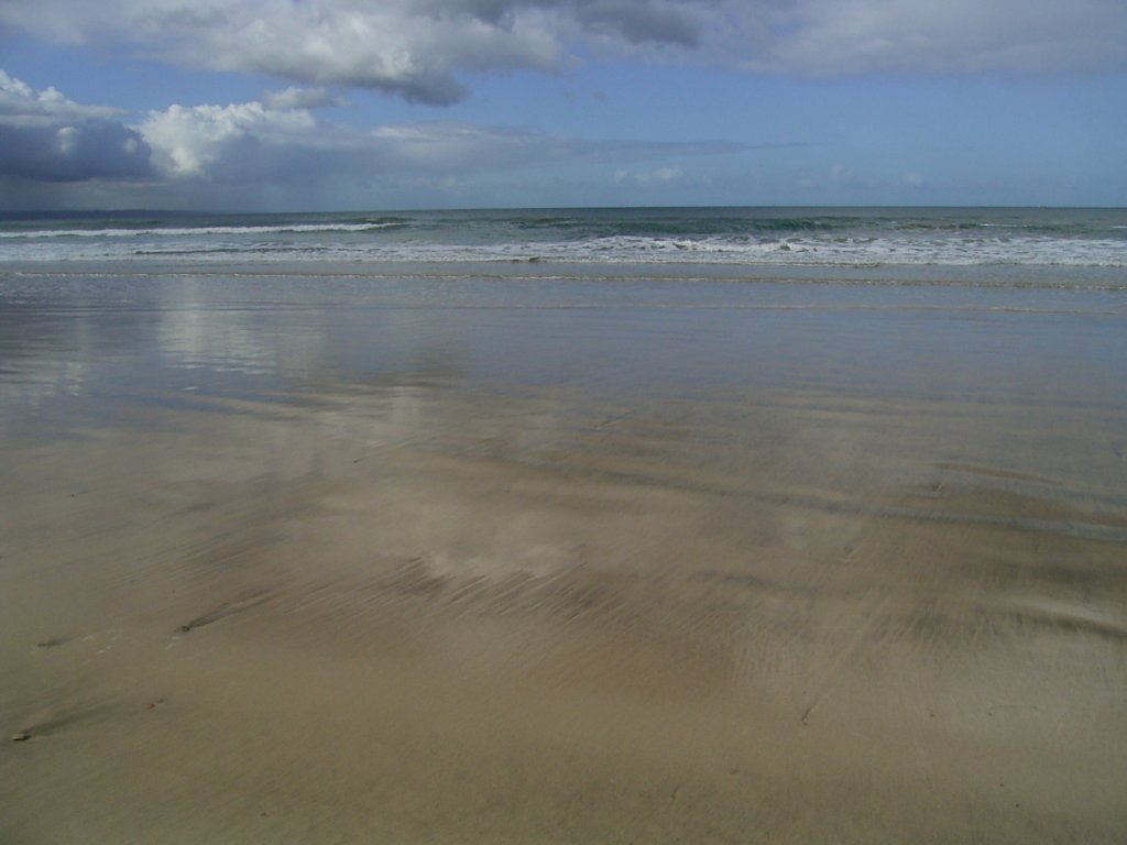 reflective beach hartenbos south africa  photography